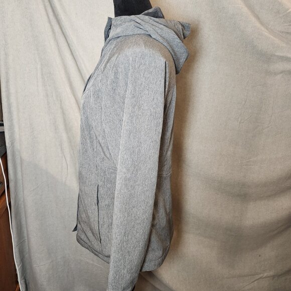 Kirkland Hooded Gray Fleece Lined Jacket Women's S Great Condition! Outdoor - Picture 3 of 10